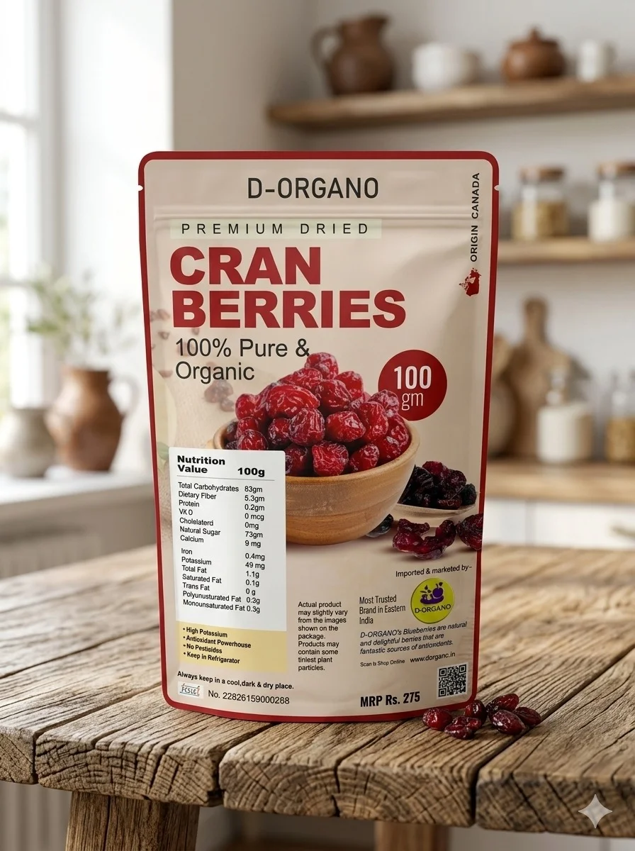 Dried Cranberries Origin India
